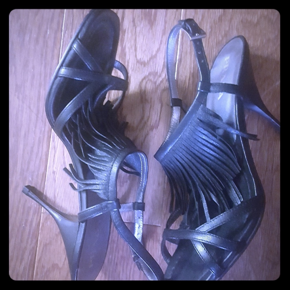Prada Napa fringe sandals
